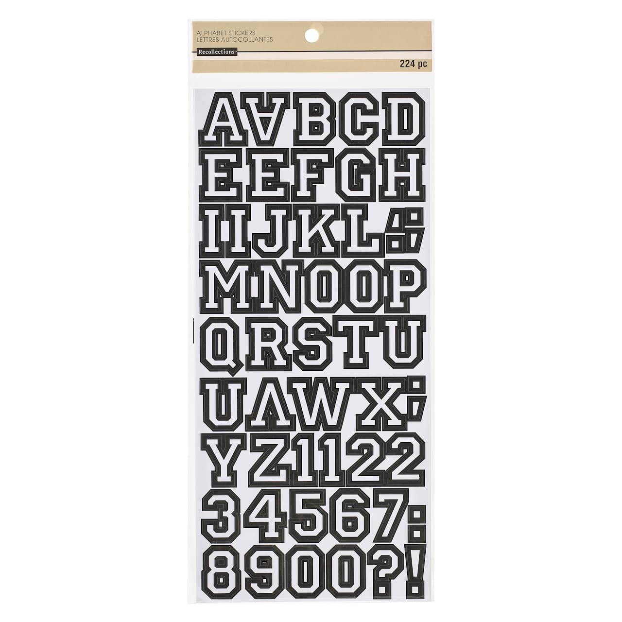 12 Packs: 244 ct. (2928 total) Letterman Alphabet Stickers by Recollections™